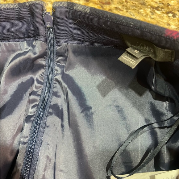 J Crew Plaid Wool Ruffle Houndstooth Skirt 10 - Picture 8 of 10